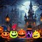 Costway 9 FT Inflatable Pumpkin Patch Family Blow up Yard Halloween Decoration with Built-in LED Lights and Witch Hats
